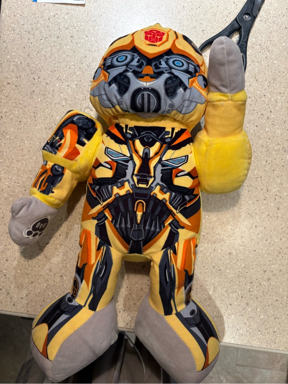 Build-a-Bear Workshop Transformers Bumblebee Bear Plush 16 Inch